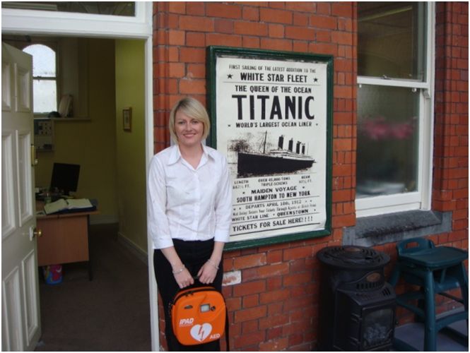 Staff from Cobh Heritage Centre (The Titanic Experience) Receiving their AED and Training from EireMed